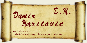 Damir Marilović vizit kartica